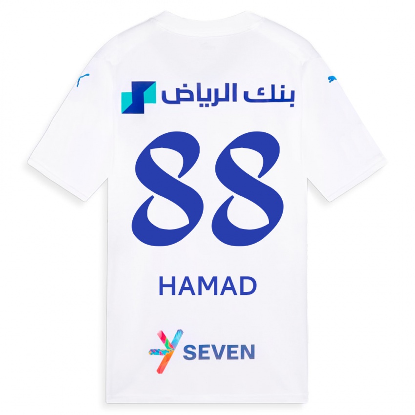 Criança Camisola Hamad Al-Yami #88 Branco Alternativa 2023/24 Camisa