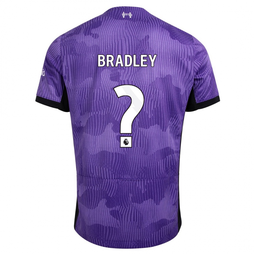 Criança Camisola Conor Bradley #0 Roxo Terceiro 2023/24 Camisa