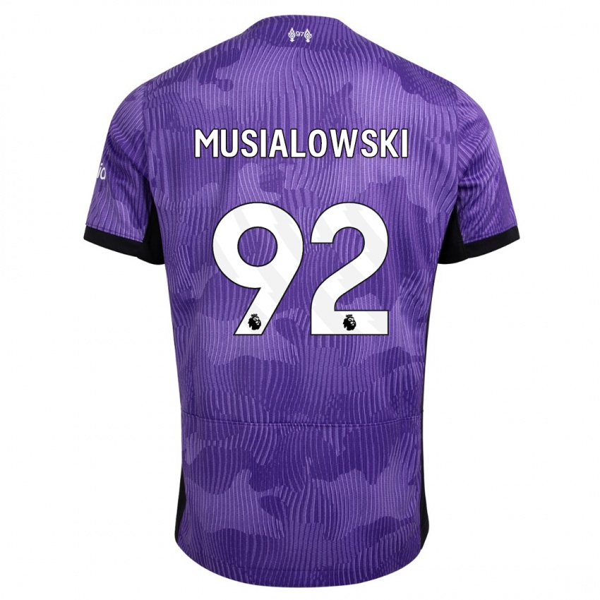Criança Camisola Mateusz Musialowski #92 Roxo Terceiro 2023/24 Camisa