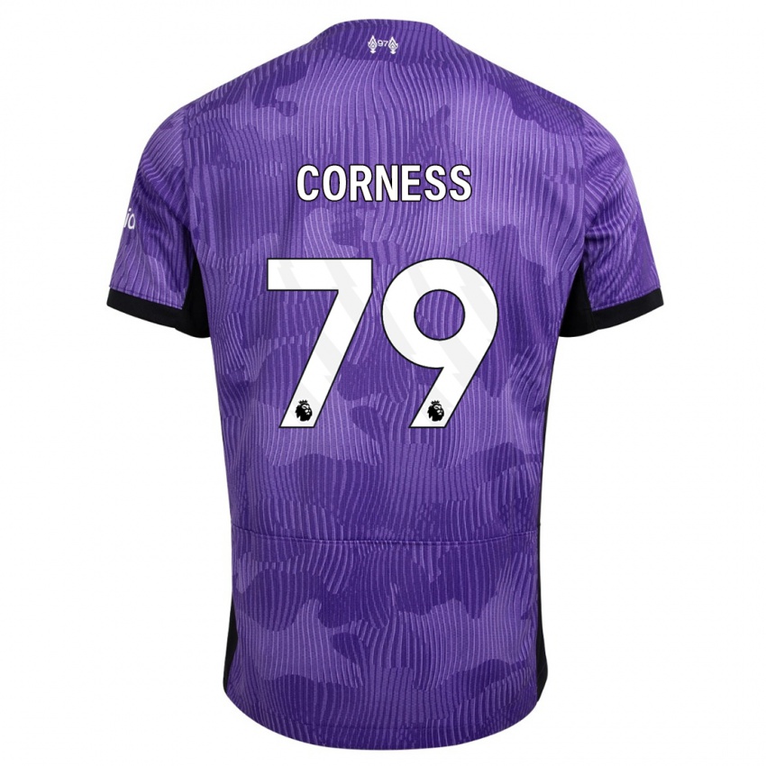Criança Camisola Dominic Corness #79 Roxo Terceiro 2023/24 Camisa