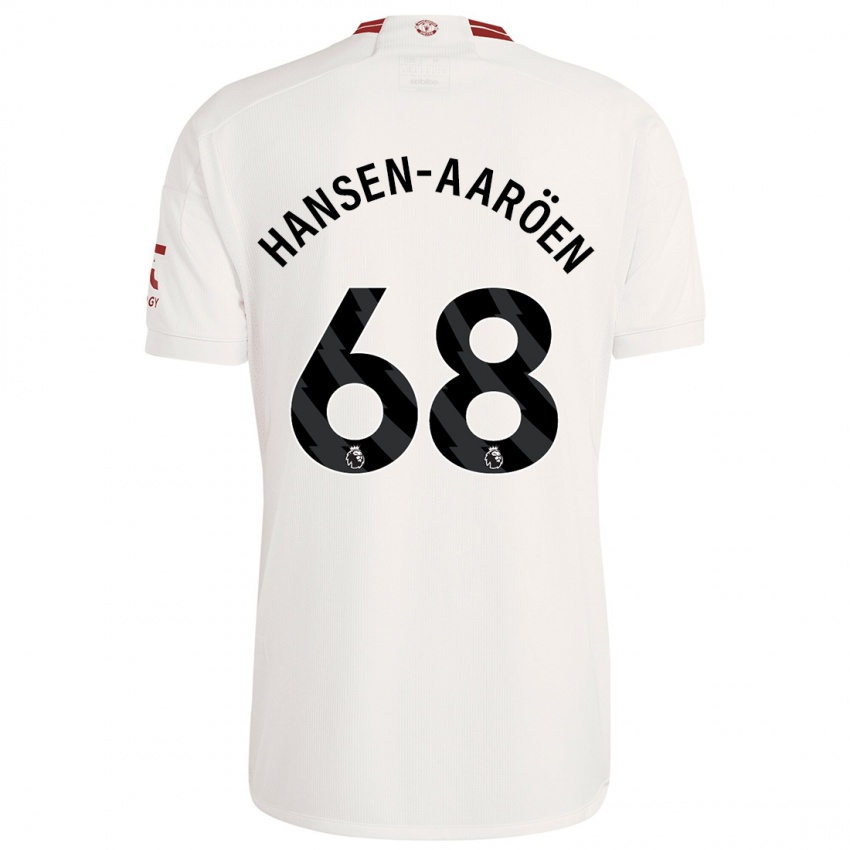 Criança Camisola Isak Hansen-Aaröen #68 Branco Terceiro 2023/24 Camisa