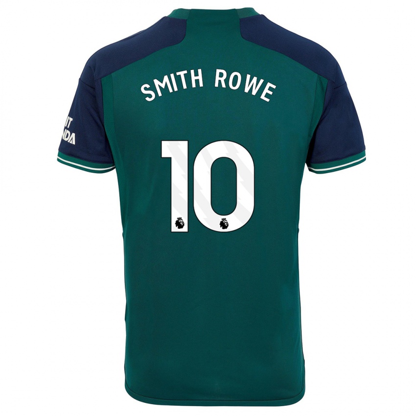 Criança Camisola Emile Smith Rowe #10 Verde Terceiro 2023/24 Camisa