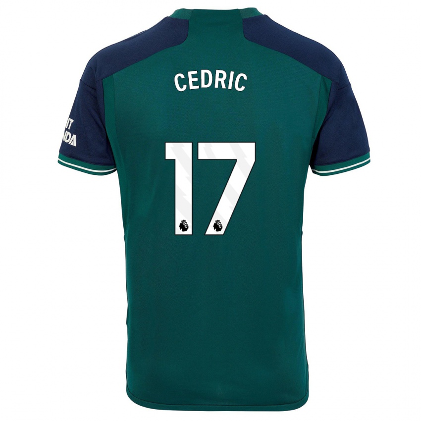 Criança Camisola Cedric Soares #17 Verde Terceiro 2023/24 Camisa