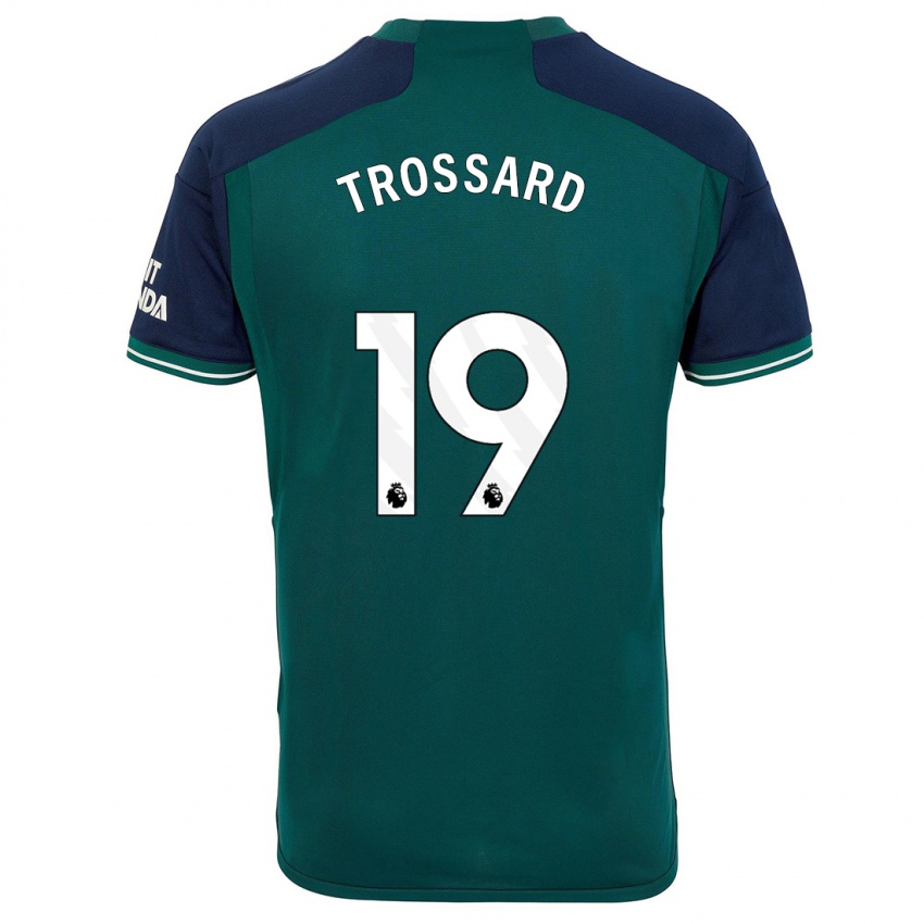 Criança Camisola Leandro Trossard #19 Verde Terceiro 2023/24 Camisa