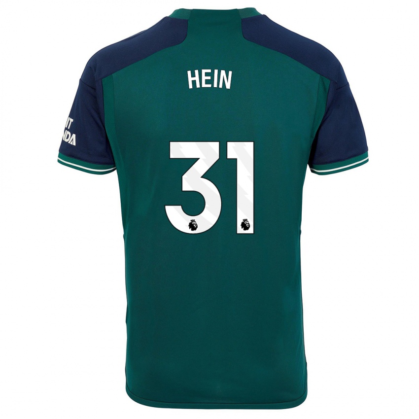 Criança Camisola Karl Hein #31 Verde Terceiro 2023/24 Camisa