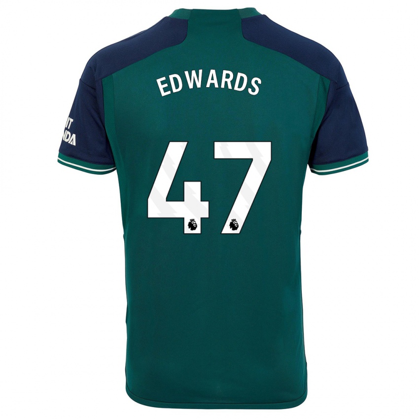 Criança Camisola Khayon Edwards #47 Verde Terceiro 2023/24 Camisa