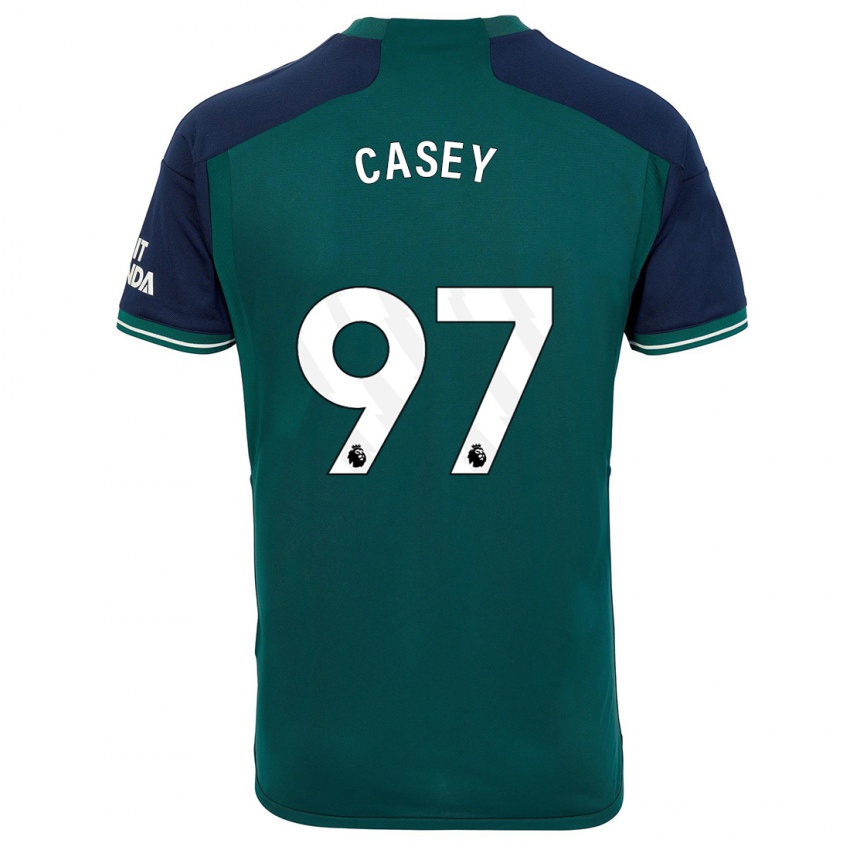 Criança Camisola Dan Casey #97 Verde Terceiro 2023/24 Camisa