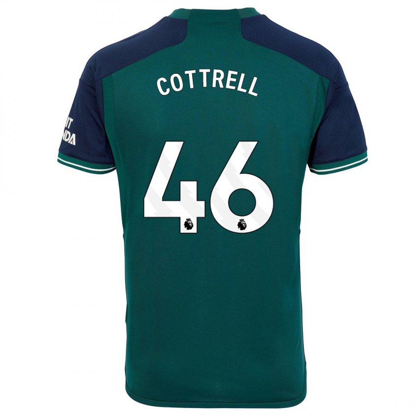 Criança Camisola Ben Cottrell #46 Verde Terceiro 2023/24 Camisa