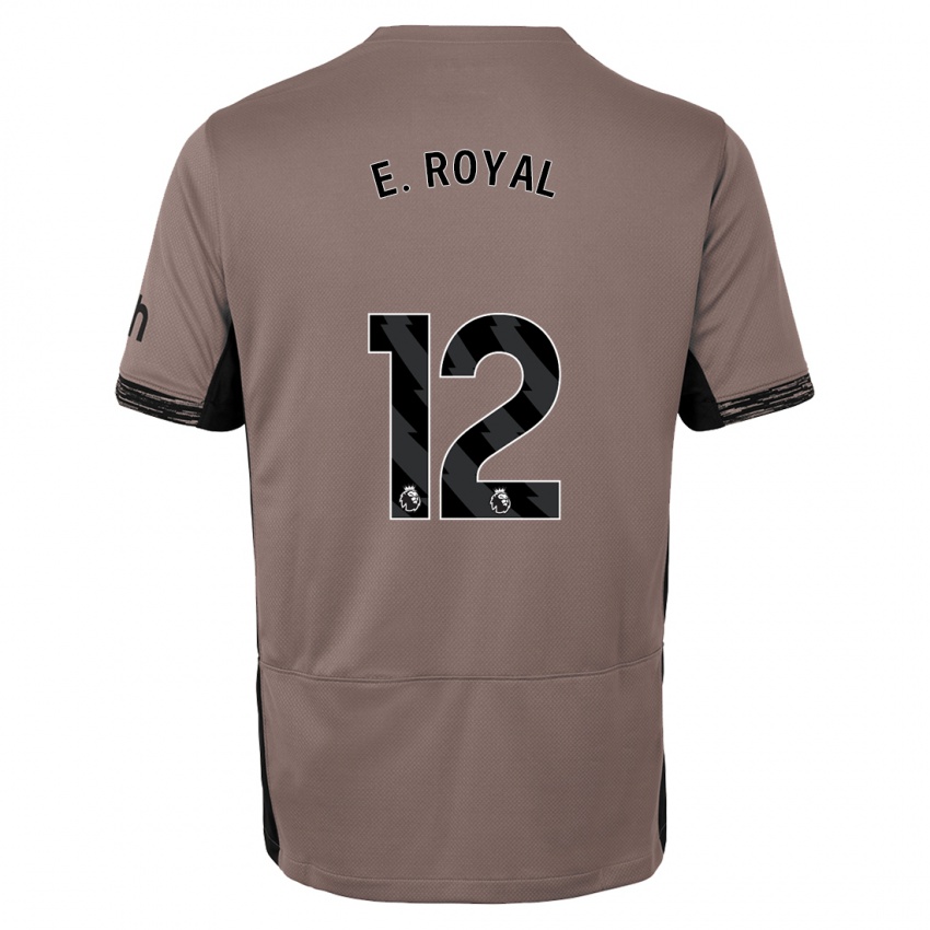 Criança Camisola Emerson Royal #12 Bege Escuro Terceiro 2023/24 Camisa
