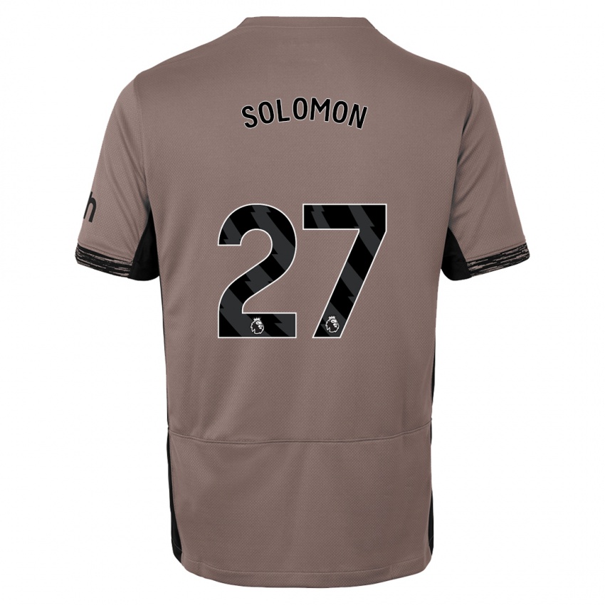 Criança Camisola Manor Solomon #27 Bege Escuro Terceiro 2023/24 Camisa