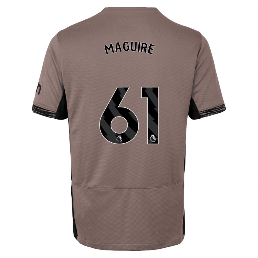Criança Camisola Aaron Maguire #61 Bege Escuro Terceiro 2023/24 Camisa