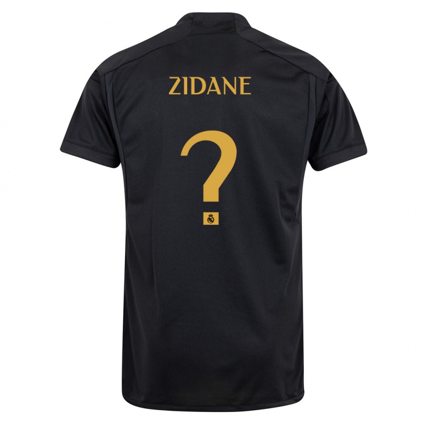 Criança Camisola Elyaz Zidane #0 Preto Terceiro 2023/24 Camisa