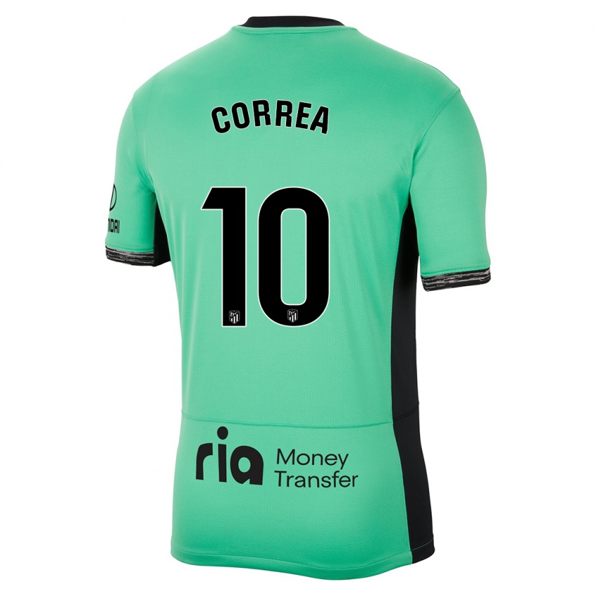 Criança Camisola Angel Correa #10 Primavera Verde Terceiro 2023/24 Camisa