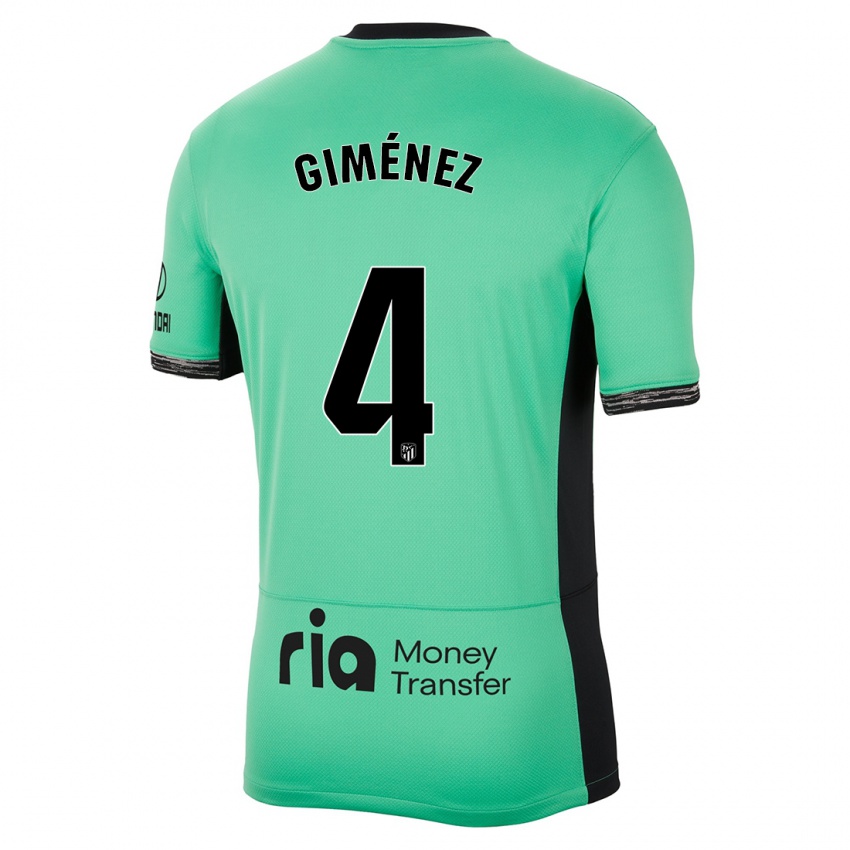 Criança Camisola Félix Giménez #4 Primavera Verde Terceiro 2023/24 Camisa
