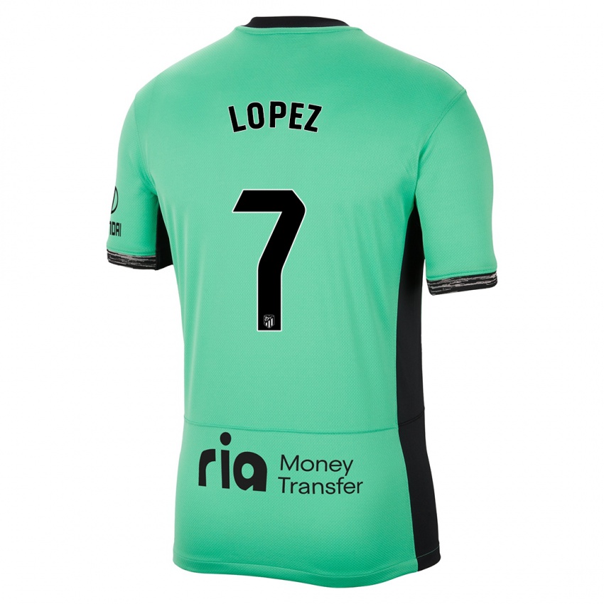 Criança Camisola Maitane Lopez #7 Primavera Verde Terceiro 2023/24 Camisa