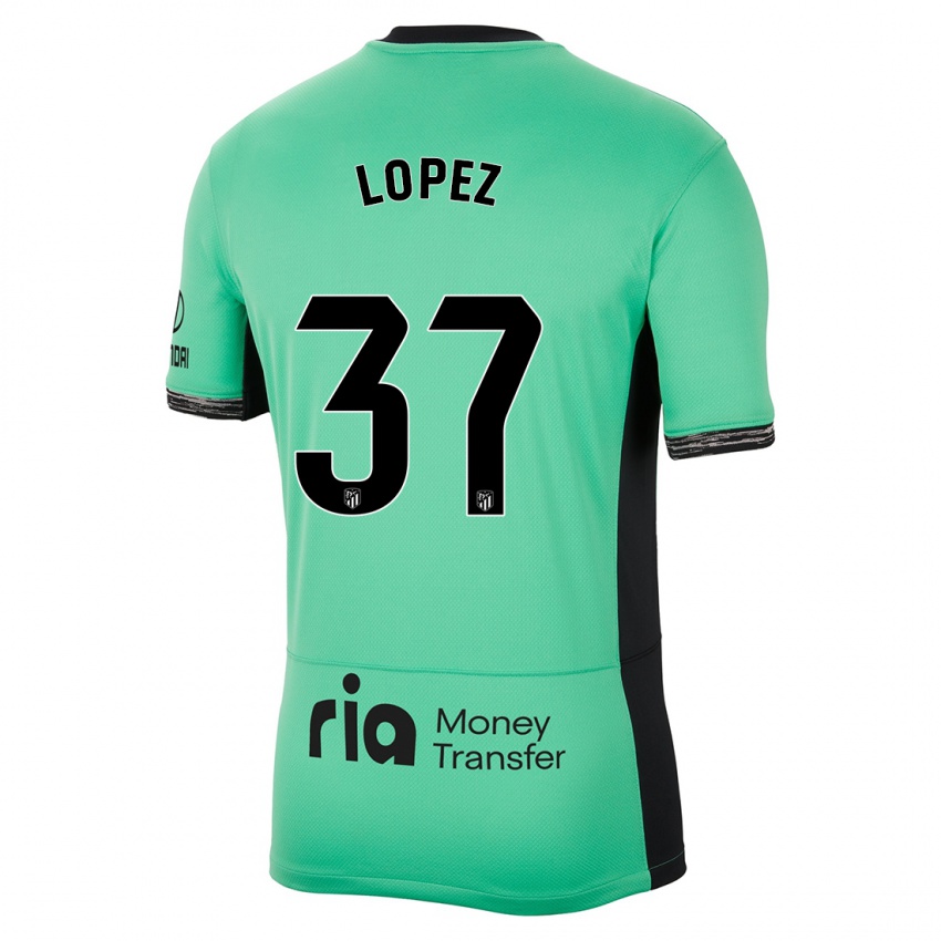 Criança Camisola Alex Lopez #37 Primavera Verde Terceiro 2023/24 Camisa