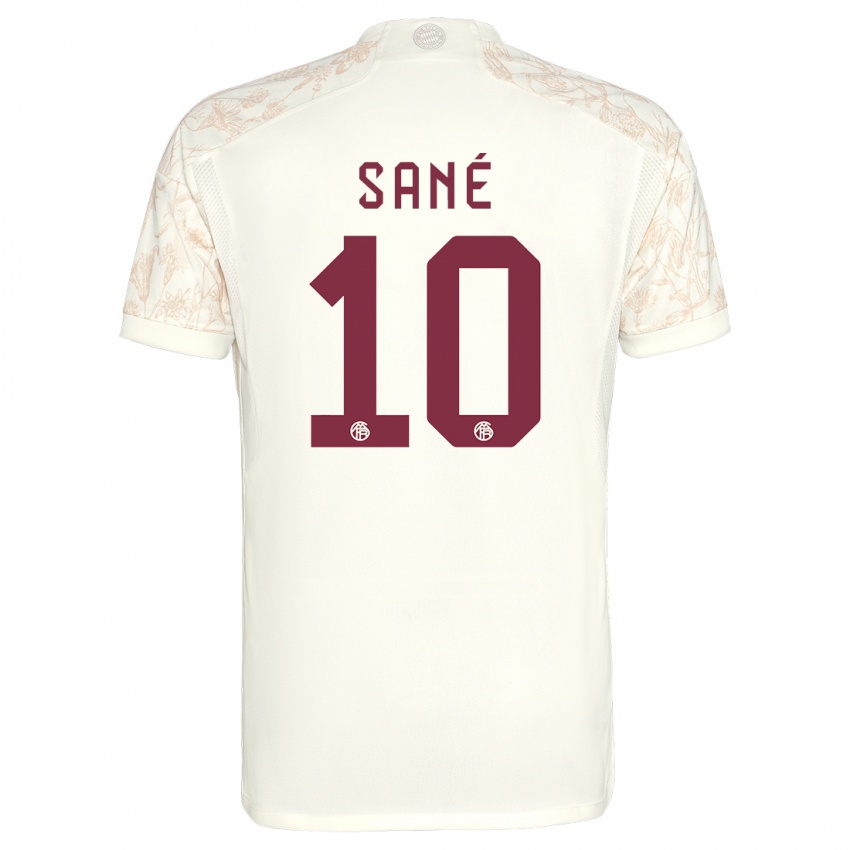 Criança Camisola Leroy Sane #10 Off White Terceiro 2023/24 Camisa