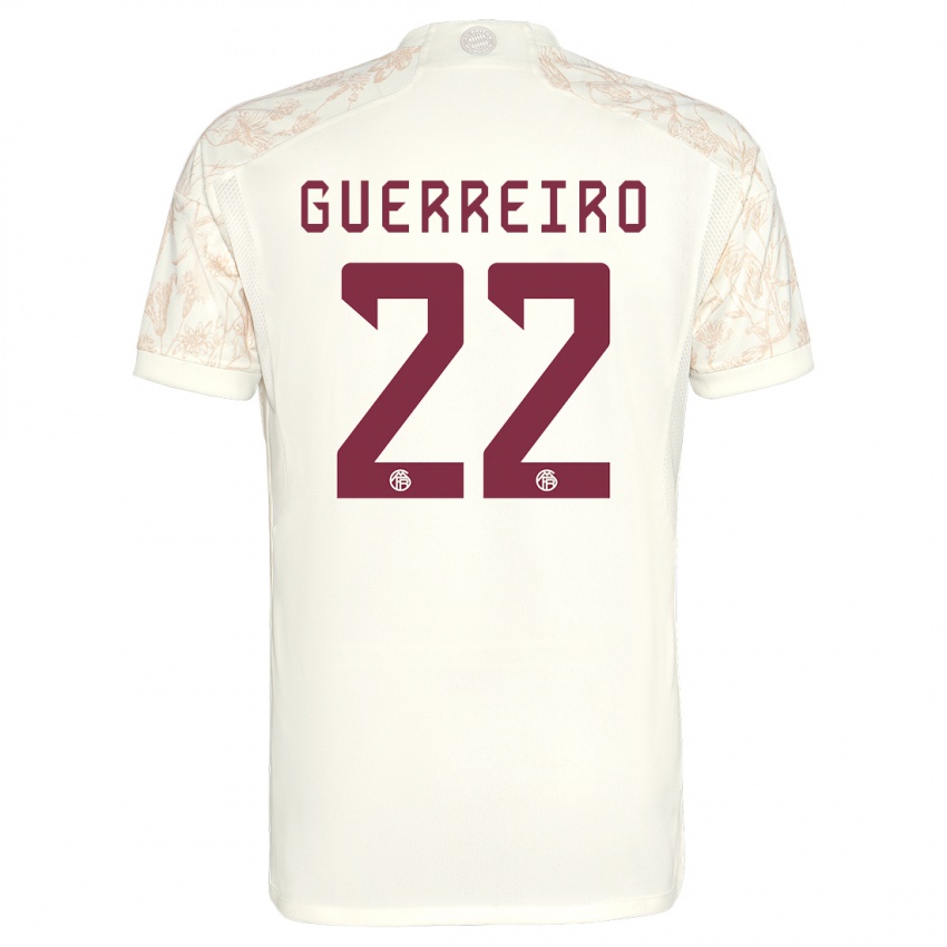 Criança Camisola Raphaël Guerreiro #22 Off White Terceiro 2023/24 Camisa