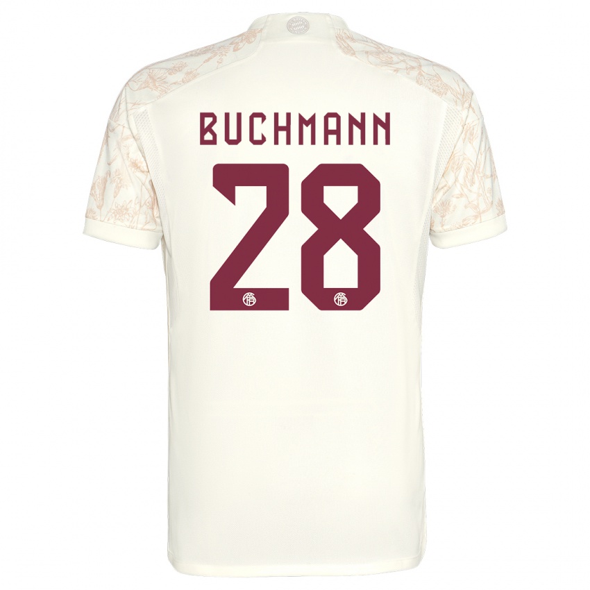 Criança Camisola Tarek Buchmann #28 Off White Terceiro 2023/24 Camisa