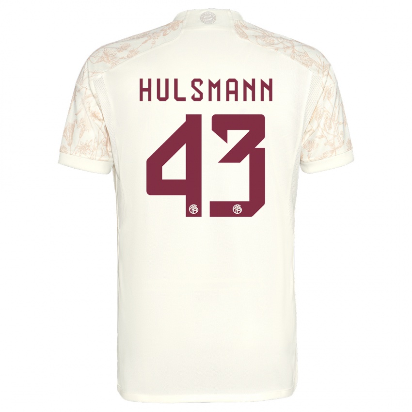 Criança Camisola Tom Hulsmann #43 Off White Terceiro 2023/24 Camisa