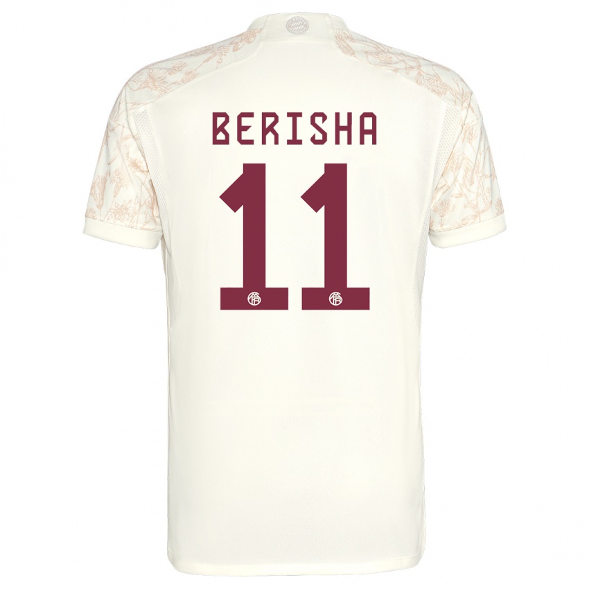 Criança Camisola Dion Berisha #11 Off White Terceiro 2023/24 Camisa