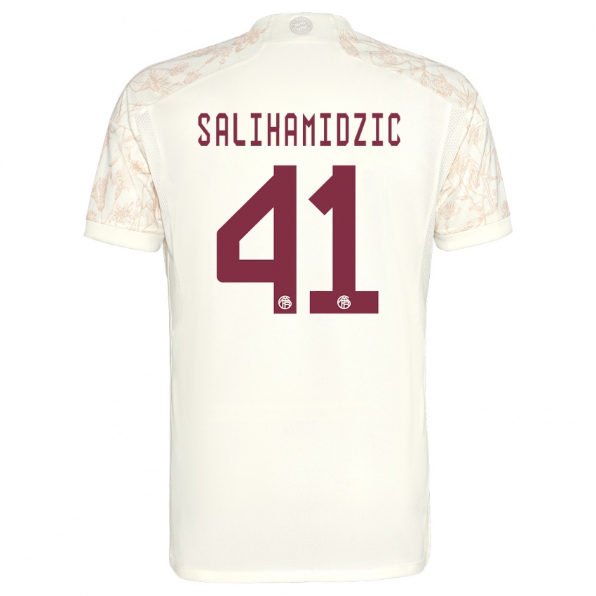 Criança Camisola Nick Salihamidzic #41 Off White Terceiro 2023/24 Camisa