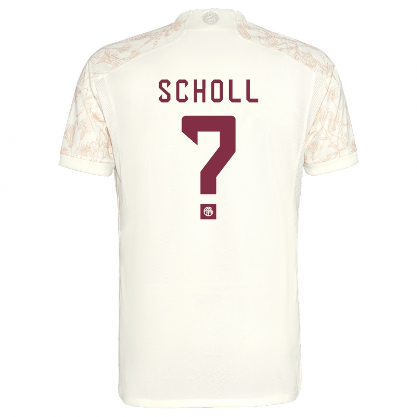 Criança Camisola Paul Scholl #0 Off White Terceiro 2023/24 Camisa