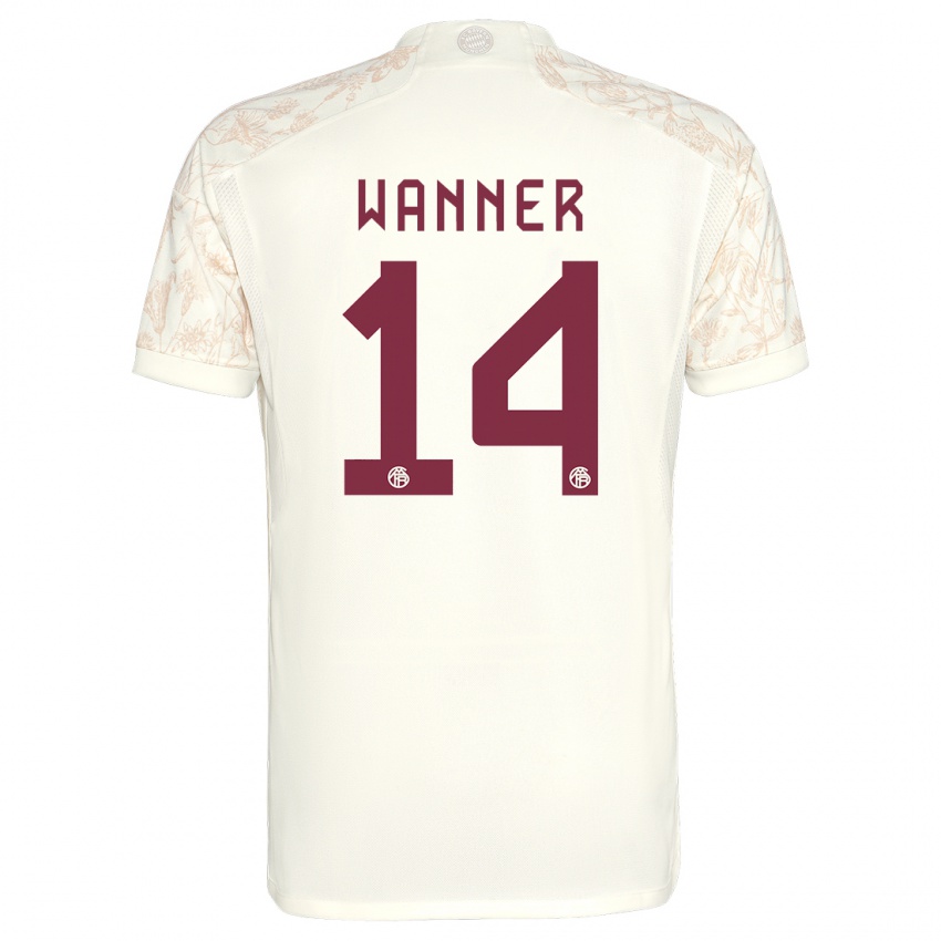 Criança Camisola Paul Wanner #14 Off White Terceiro 2023/24 Camisa