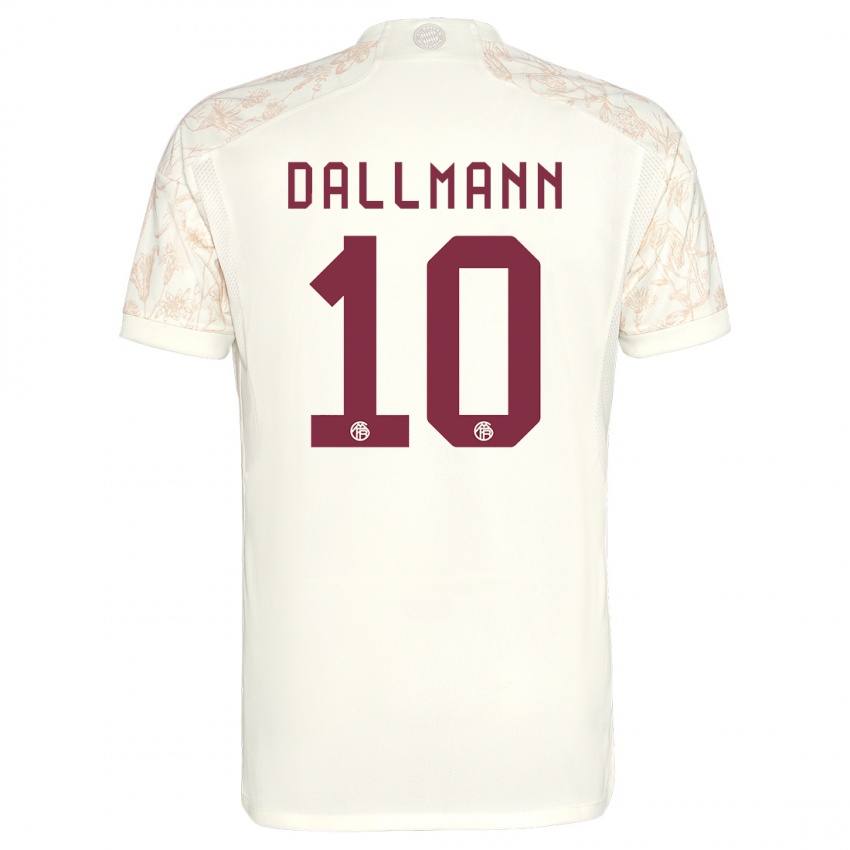 Criança Camisola Linda Dallmann #10 Off White Terceiro 2023/24 Camisa