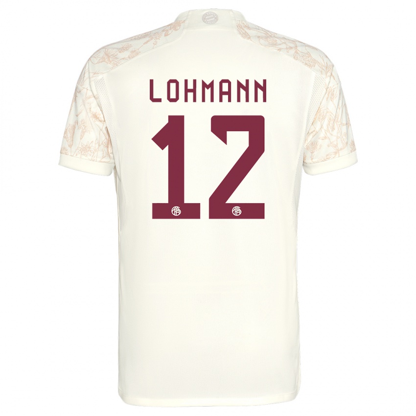 Criança Camisola Sydney Lohmann #12 Off White Terceiro 2023/24 Camisa