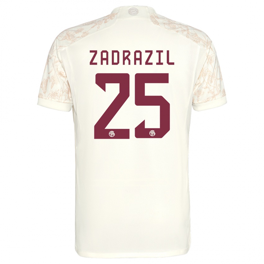 Criança Camisola Sarah Zadrazil #25 Off White Terceiro 2023/24 Camisa
