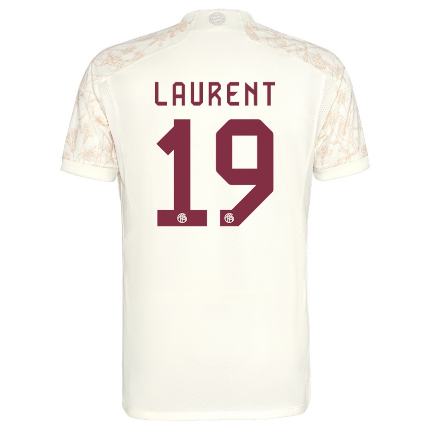 Criança Camisola Emelyne Laurent #19 Off White Terceiro 2023/24 Camisa