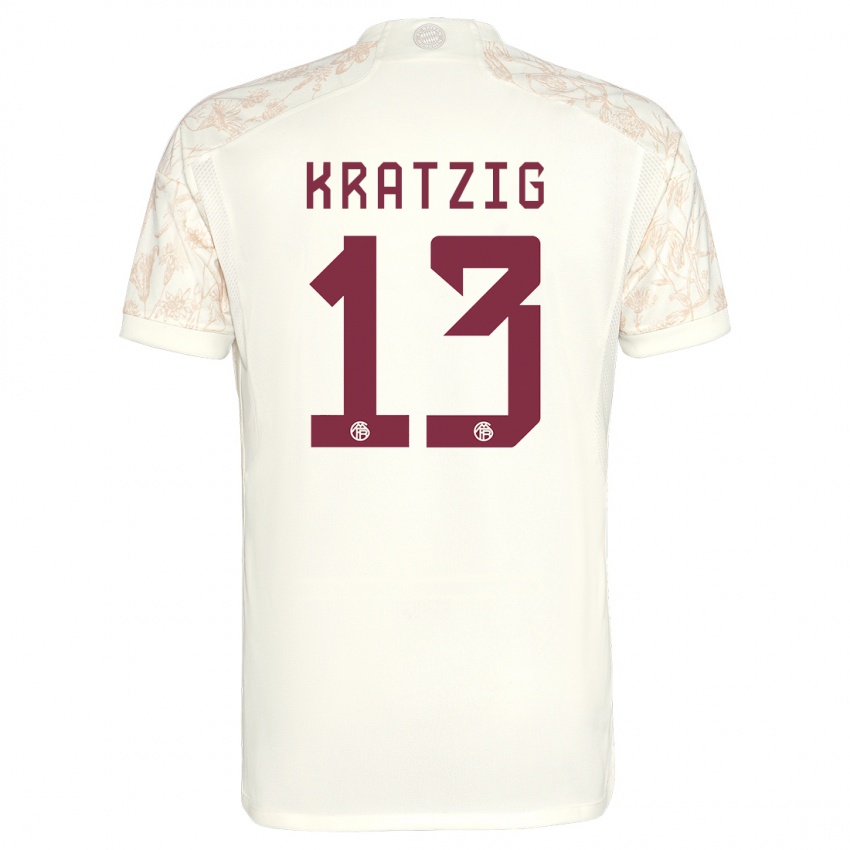 Criança Camisola Frans Kratzig #13 Off White Terceiro 2023/24 Camisa