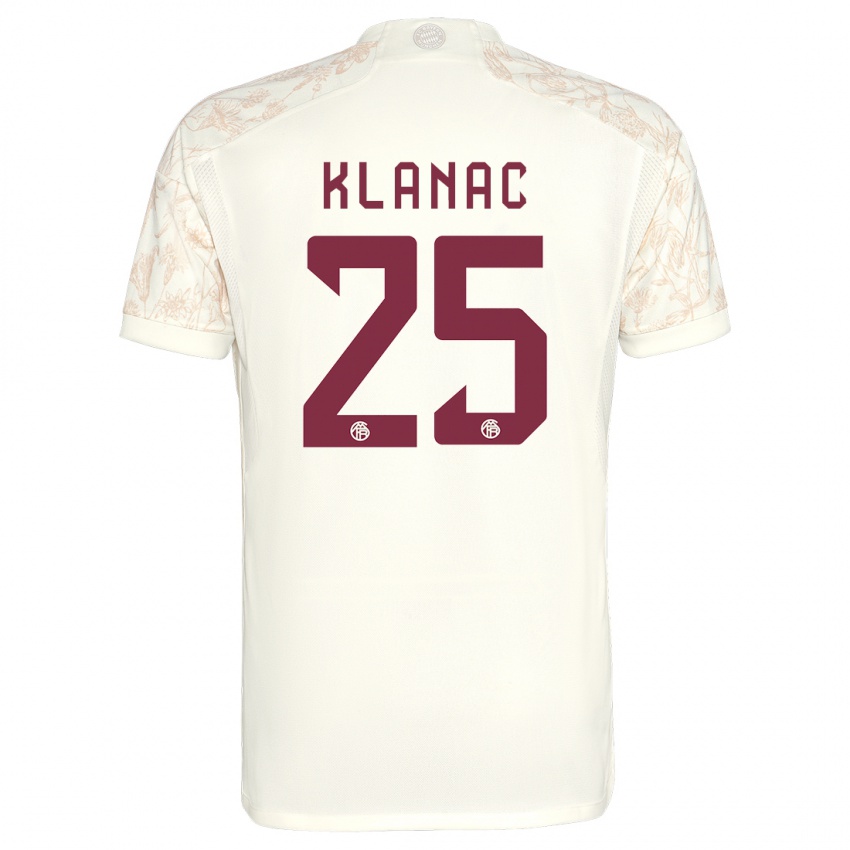 Criança Camisola Luka Klanac #25 Off White Terceiro 2023/24 Camisa