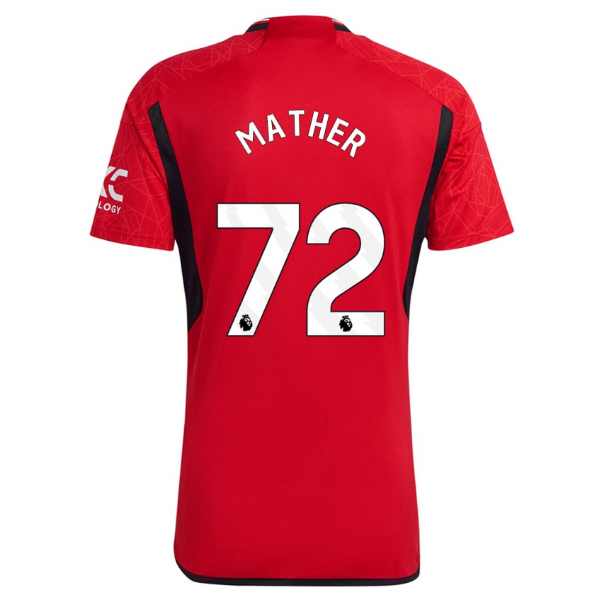Homem Camisola Sam Mather #72 Vermelho Principal 2023/24 Camisa