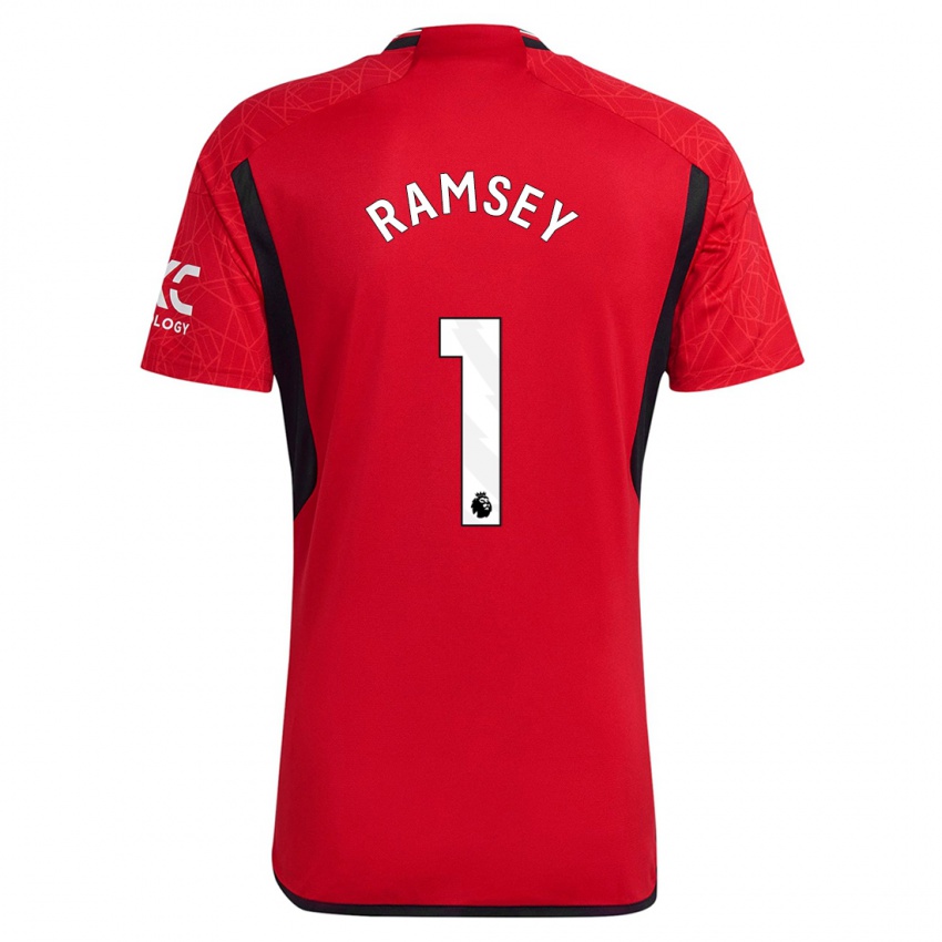 Homem Camisola Emily Ramsey #1 Vermelho Principal 2023/24 Camisa