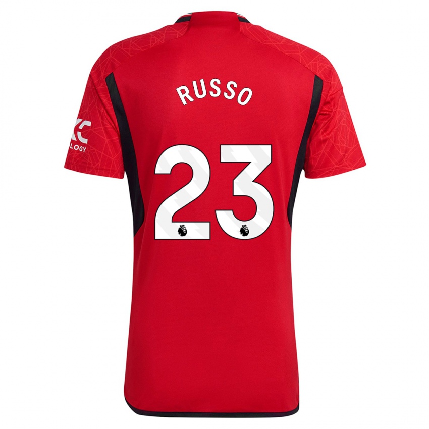 Homem Camisola Alessia Russo #23 Vermelho Principal 2023/24 Camisa