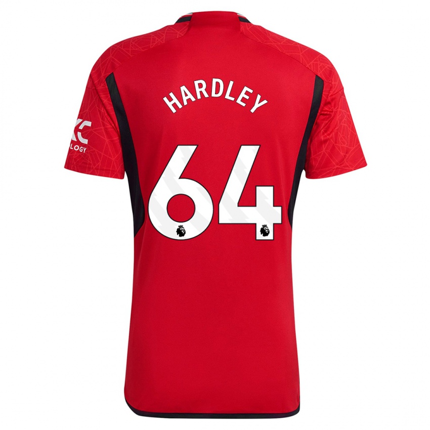 Homem Camisola Bjorn Hardley #64 Vermelho Principal 2023/24 Camisa