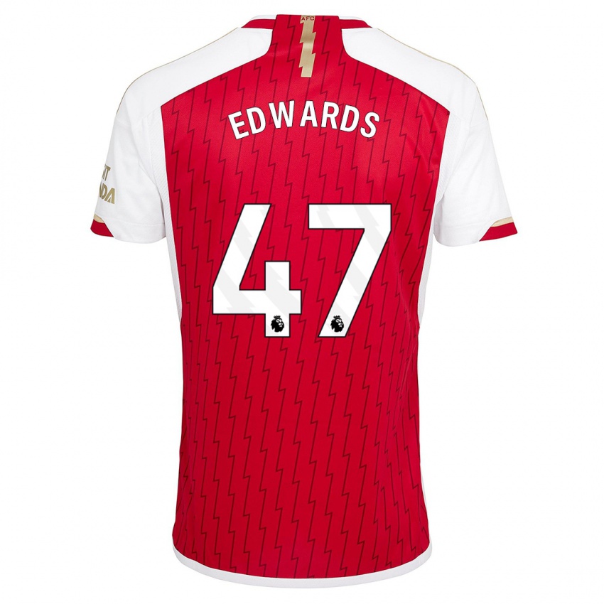 Homem Camisola Khayon Edwards #47 Vermelho Principal 2023/24 Camisa