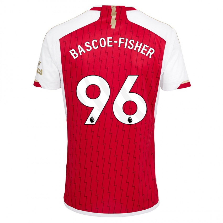 Homem Camisola Jakai Bascoe-Fisher #96 Vermelho Principal 2023/24 Camisa