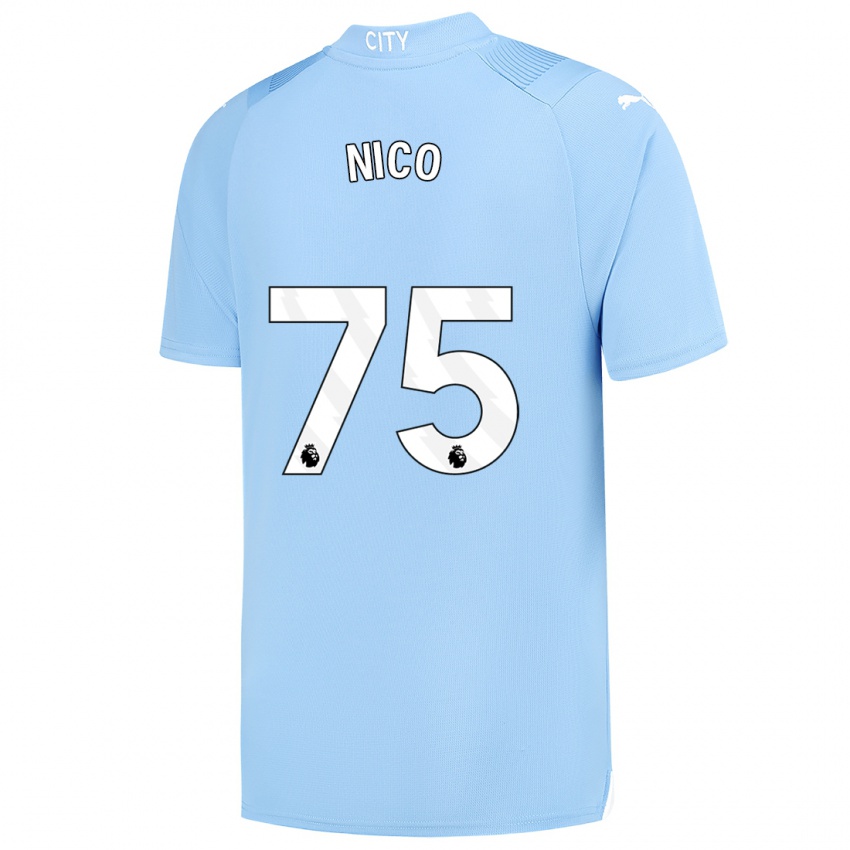 Homem Camisola Nico O'reilly #75 Azul Claro Principal 2023/24 Camisa