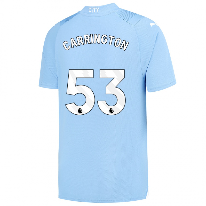 Homem Camisola Ezra Carrington #53 Azul Claro Principal 2023/24 Camisa