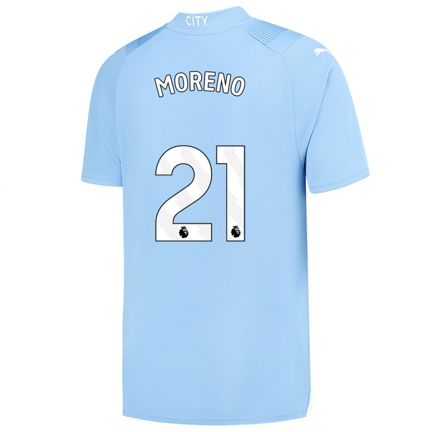 Homem Camisola Marlos Moreno #21 Azul Claro Principal 2023/24 Camisa