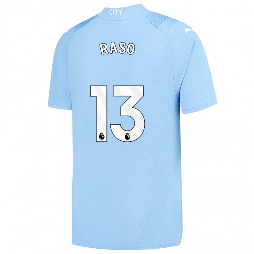 Homem Camisola Hayley Raso #13 Azul Claro Principal 2023/24 Camisa