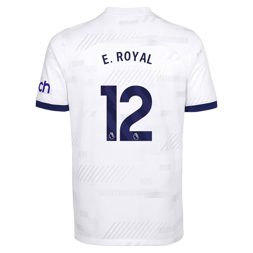 Homem Camisola Emerson Royal #12 Branco Principal 2023/24 Camisa