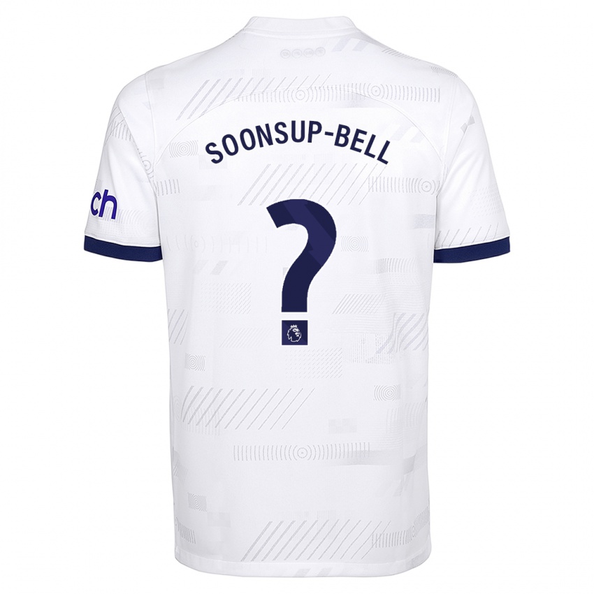 Homem Camisola Jude Soonsup-Bell #0 Branco Principal 2023/24 Camisa