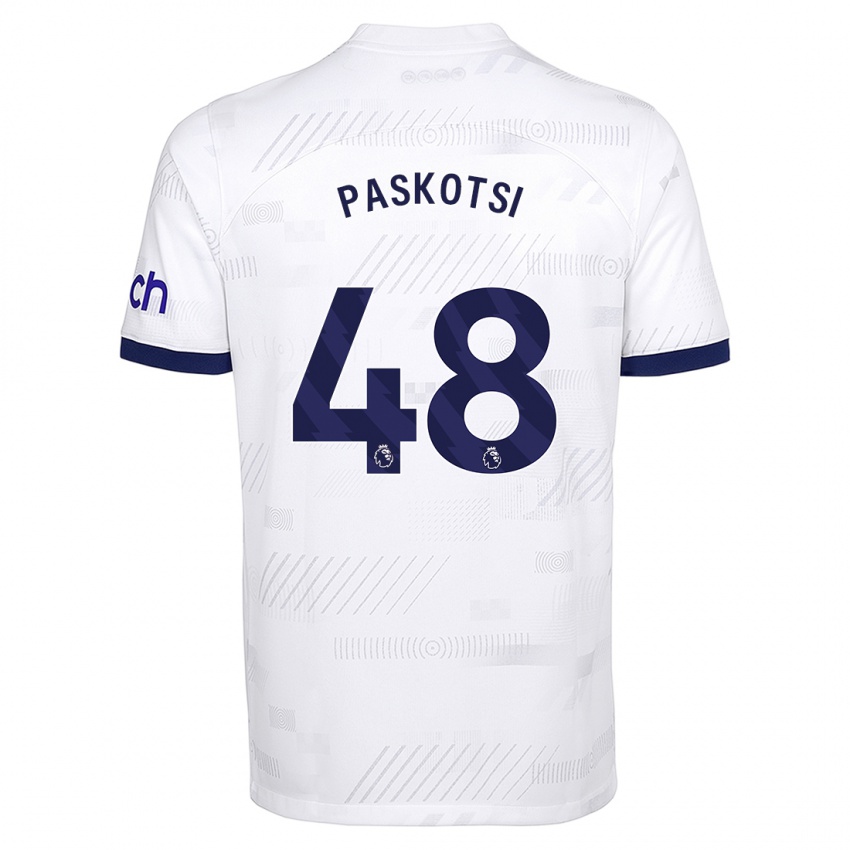 Homem Camisola Maksim Paskotsi #48 Branco Principal 2023/24 Camisa