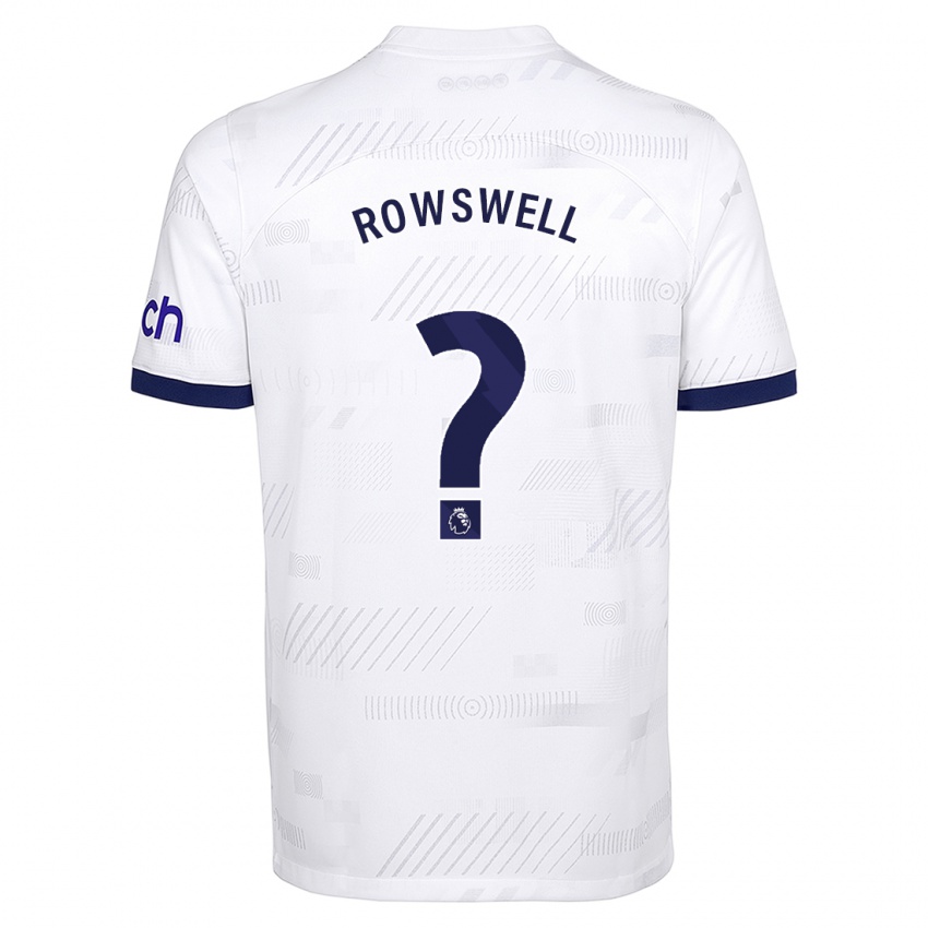 Homem Camisola James Rowswell #0 Branco Principal 2023/24 Camisa