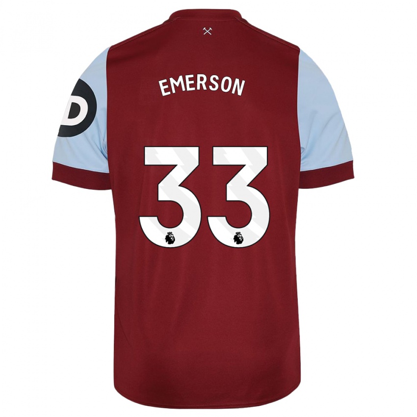 Homem Camisola Emerson Palmieri #33 Marrom Principal 2023/24 Camisa