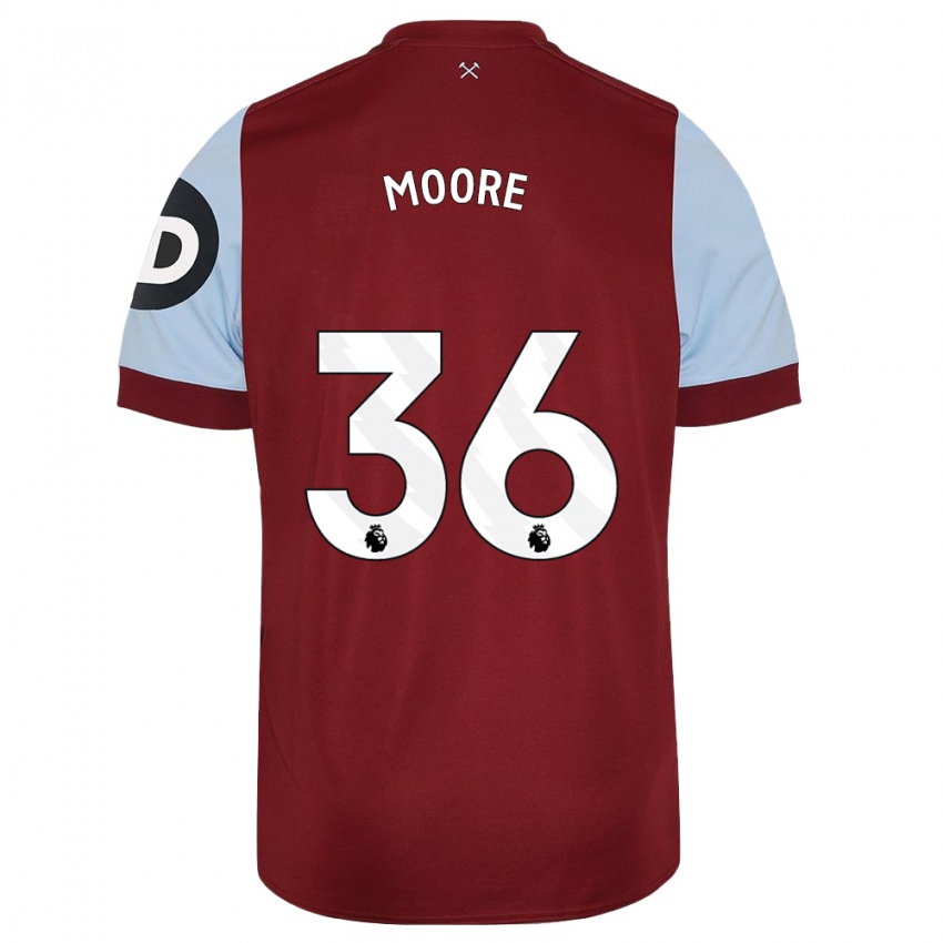 Homem Camisola Sean Moore #36 Marrom Principal 2023/24 Camisa
